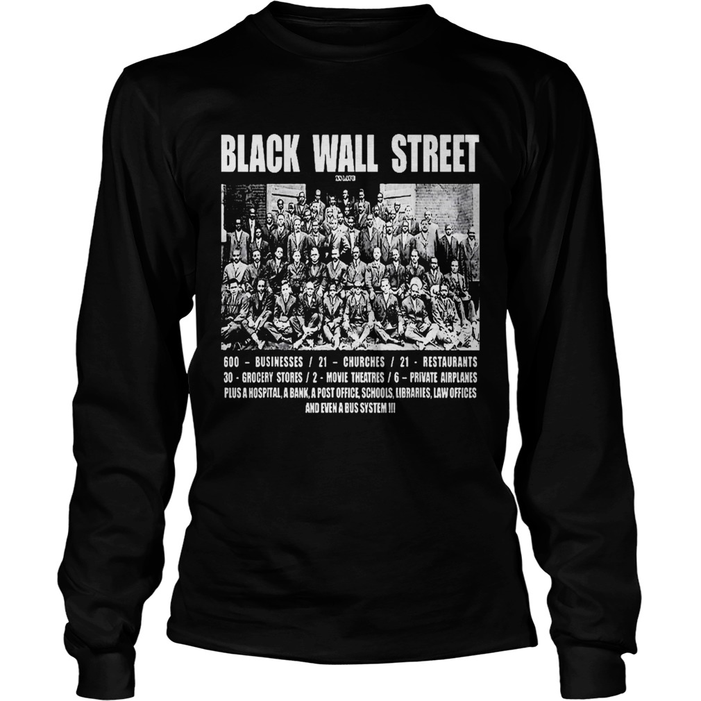 Black wall street businesses restaurants  Long Sleeve