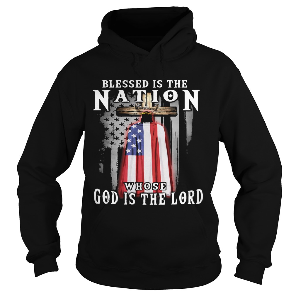 Blessed Is The Nation Whose God Is The Lord Independence Day  Hoodie