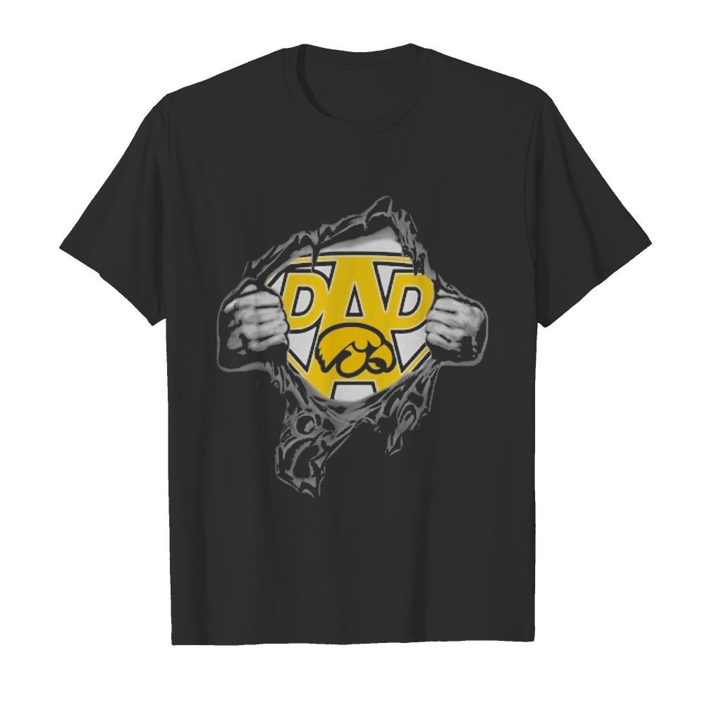 Blood insides superman iowa hawkeyes football shirt