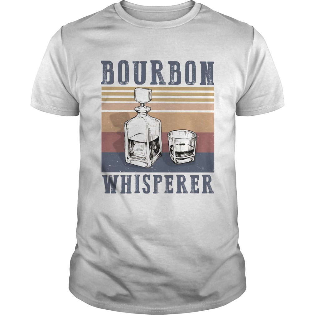 Bourbon whisperer vintage retro shirt