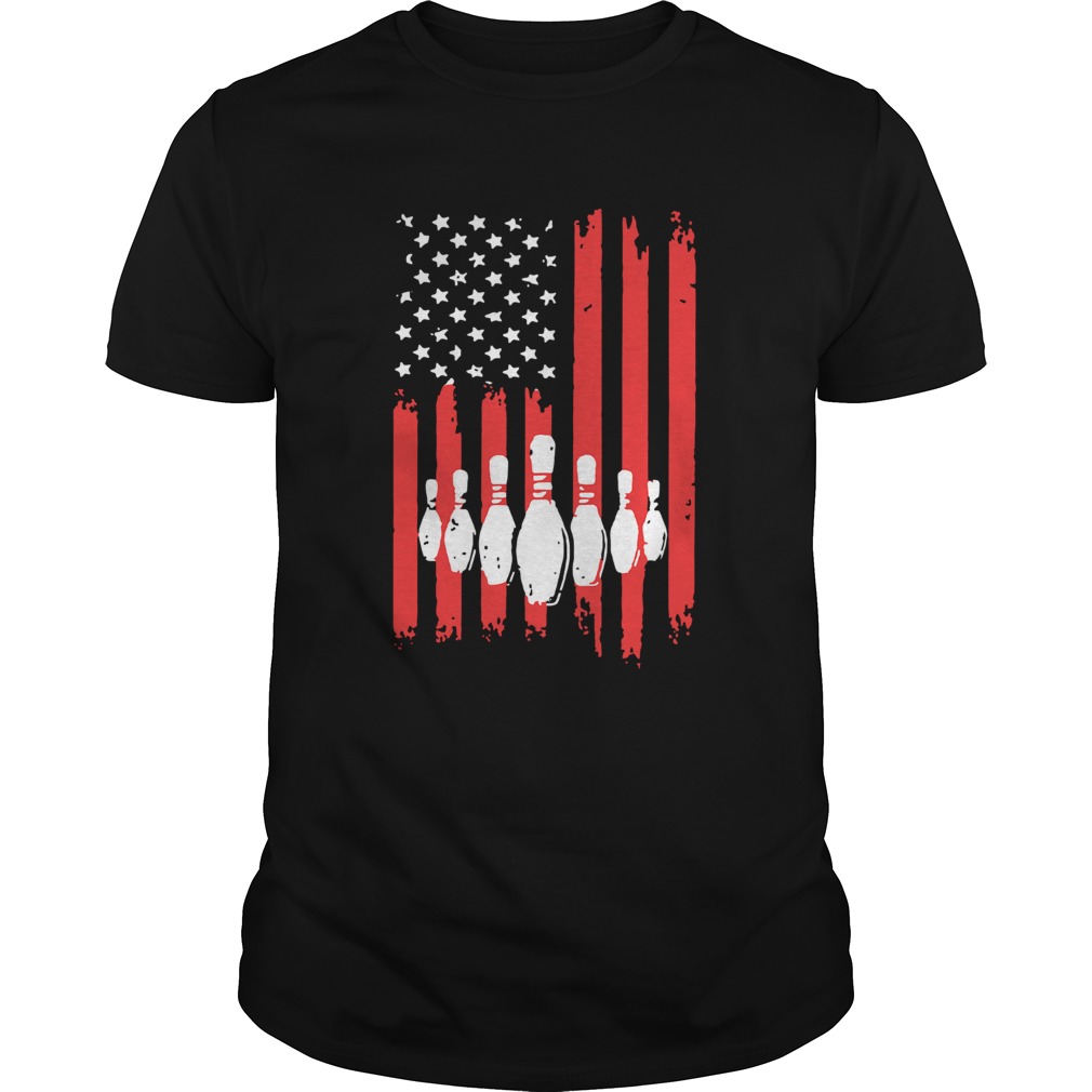 Bowling American Flag Independence Day shirt