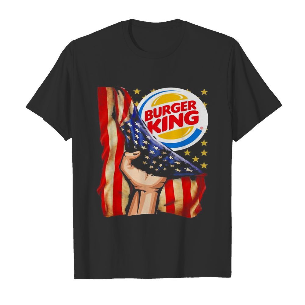 Burger king american flag independence day shirt