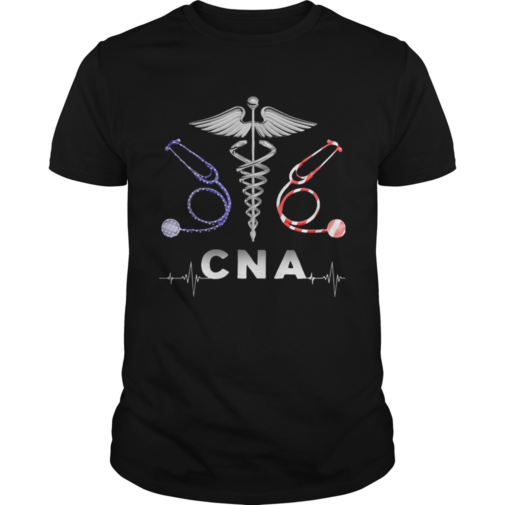 CNA Heartbeat American Flag 14th of July Independance Day shirt