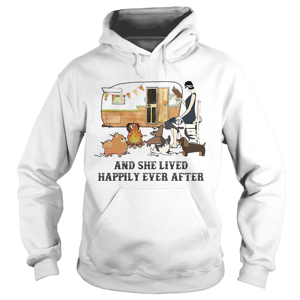 Camping fire and she lived happily ever after  Hoodie