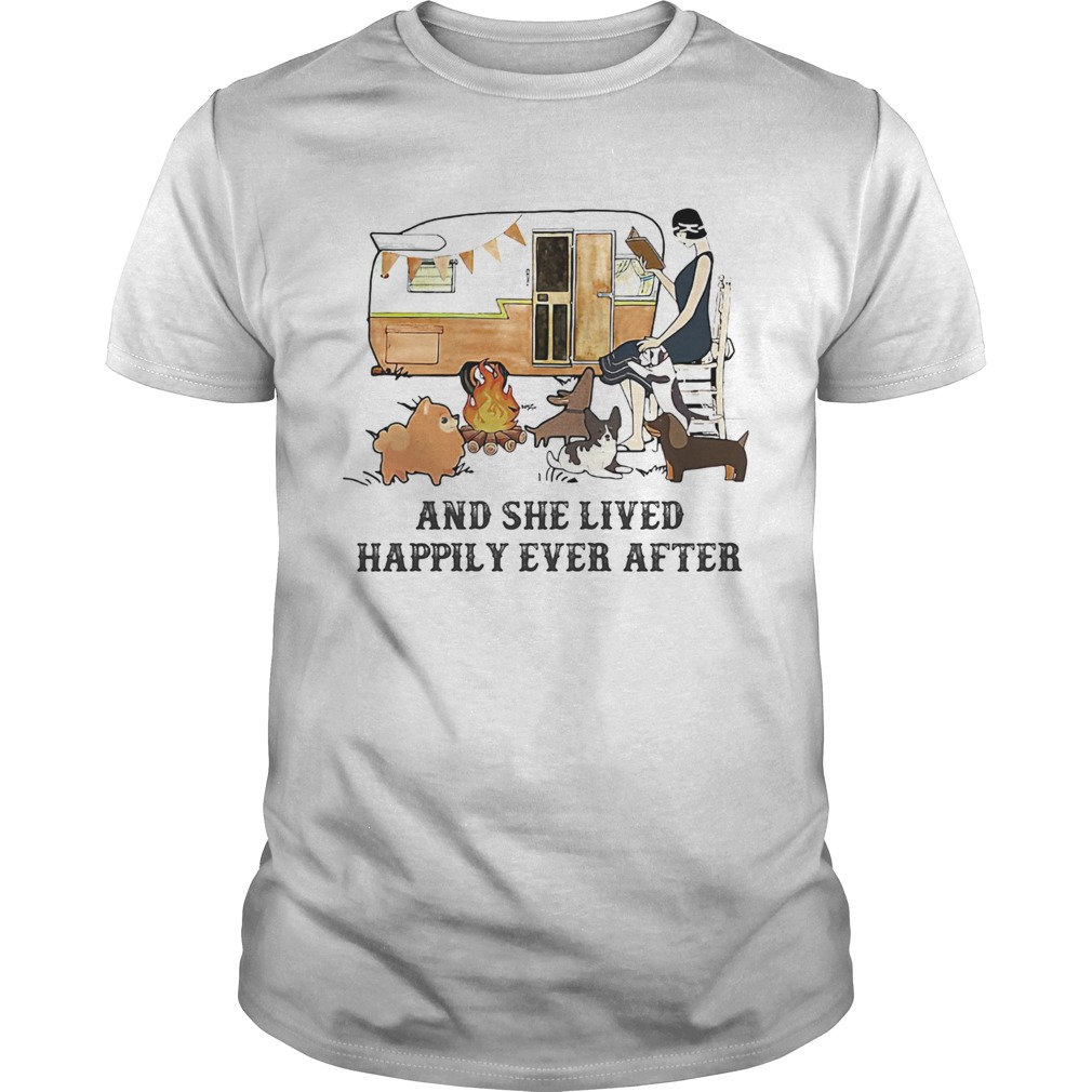 Camping fire and she lived happily ever after  Unisex