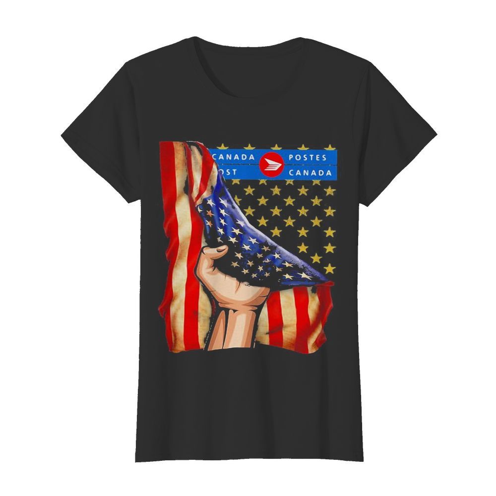 Canada postes american flag independence day  Classic Women's T-shirt