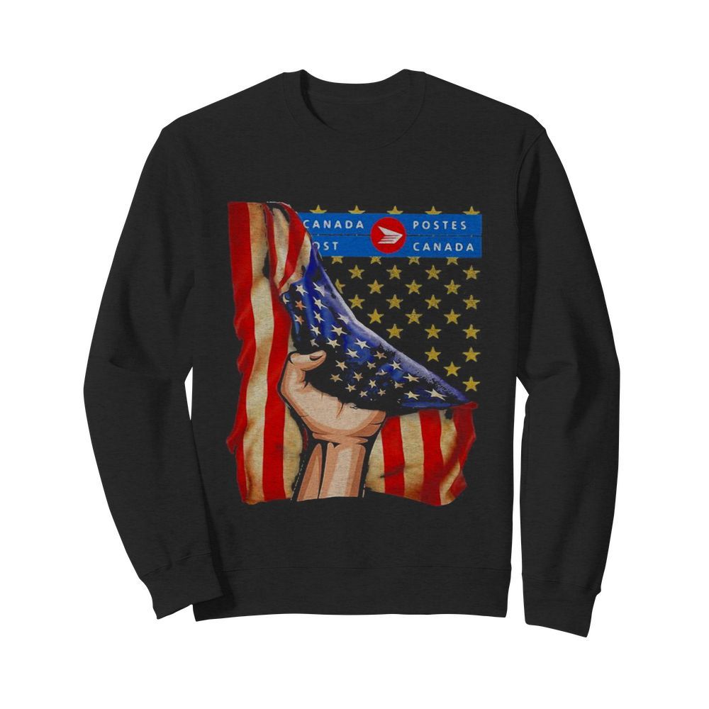 Canada postes american flag independence day  Unisex Sweatshirt