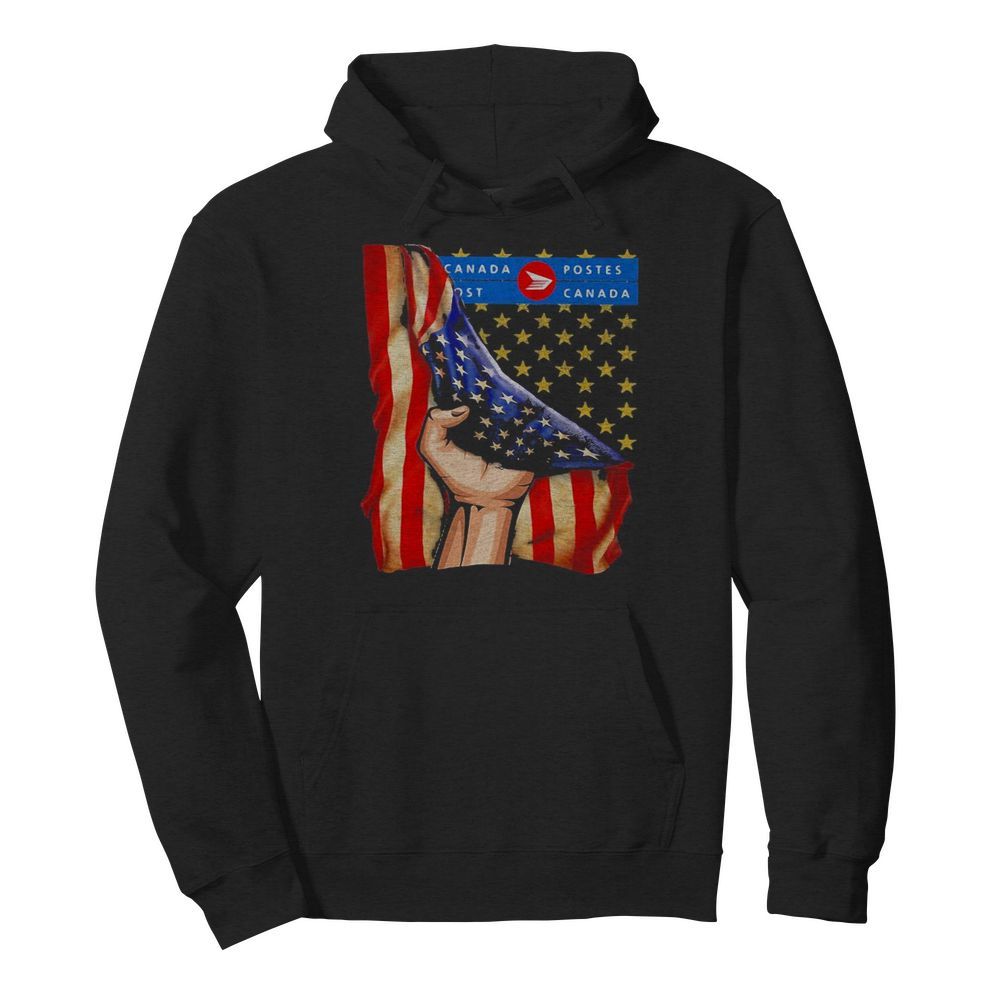 Canada postes american flag independence day  Unisex Hoodie