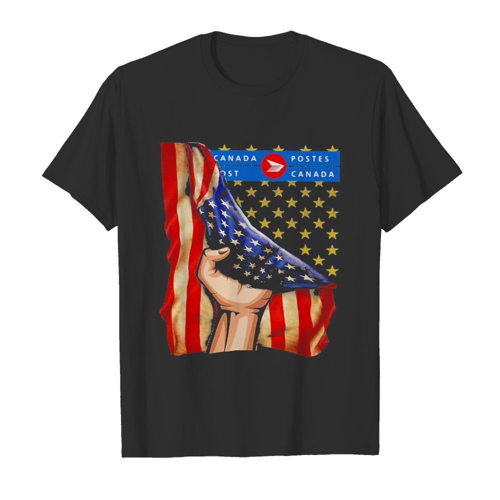 Canada postes american flag independence day  Classic Men's T-shirt