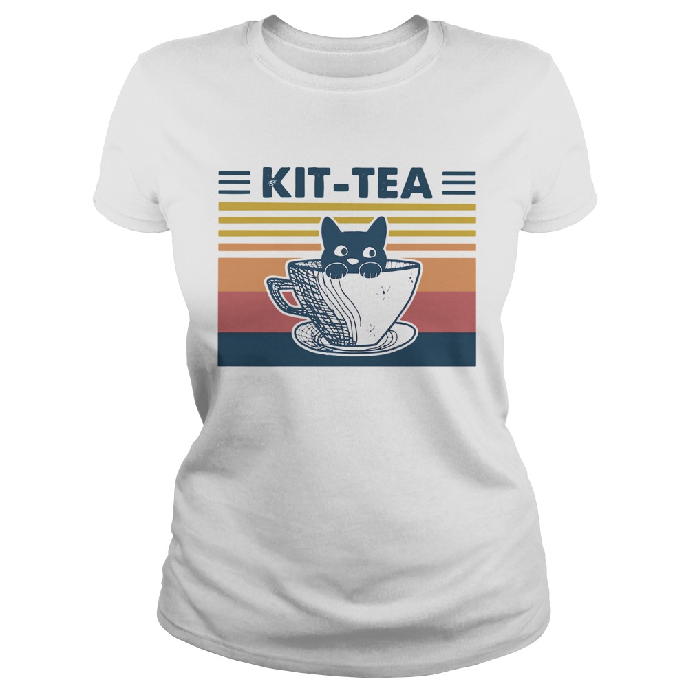 Cat Kit Tea Vintage  Classic Ladies