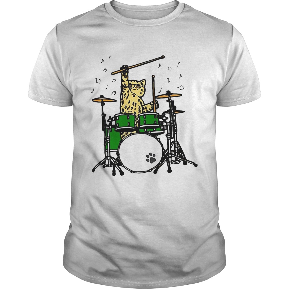 Cat Playing Drums shirt