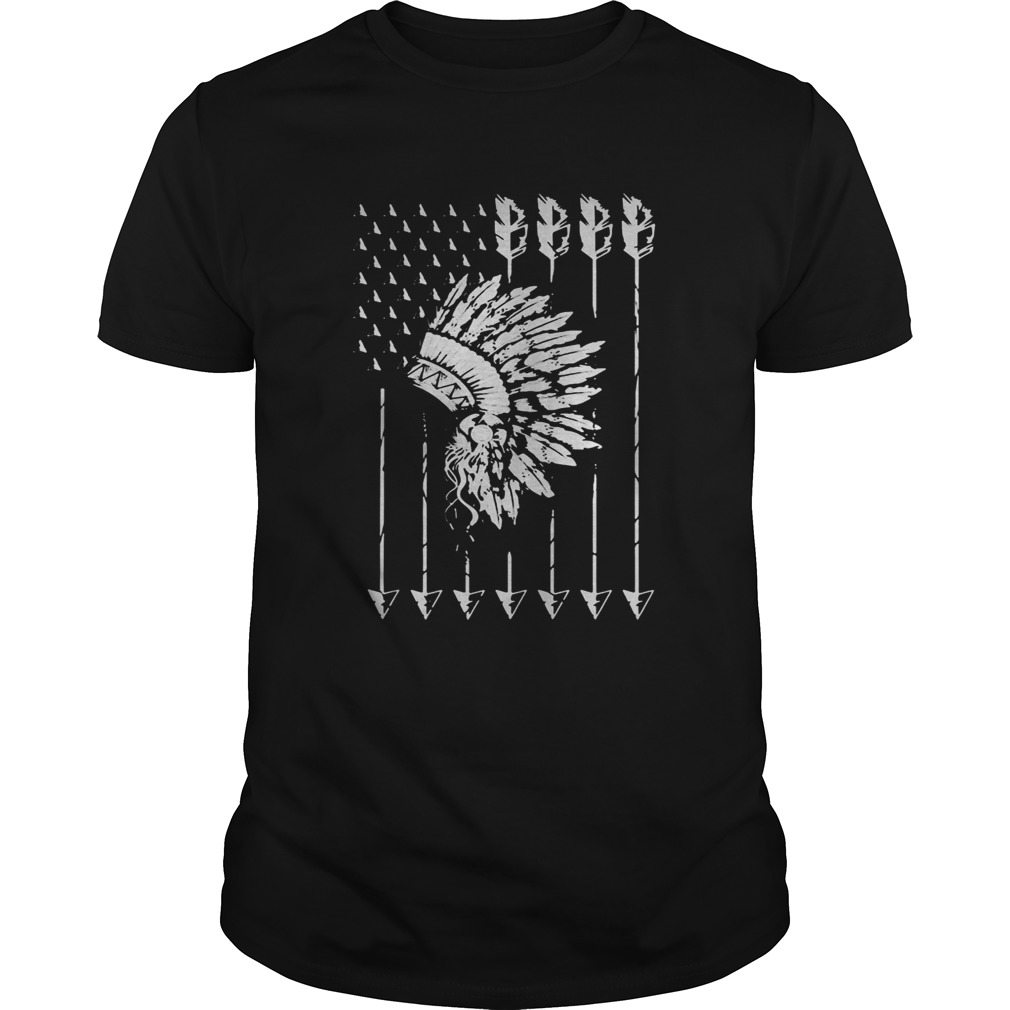 Cool Native American Arrow And Teepee Flag shirt