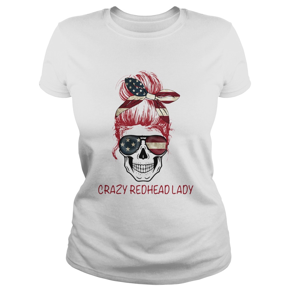 Crazy Redhead Lady Skull  Classic Ladies