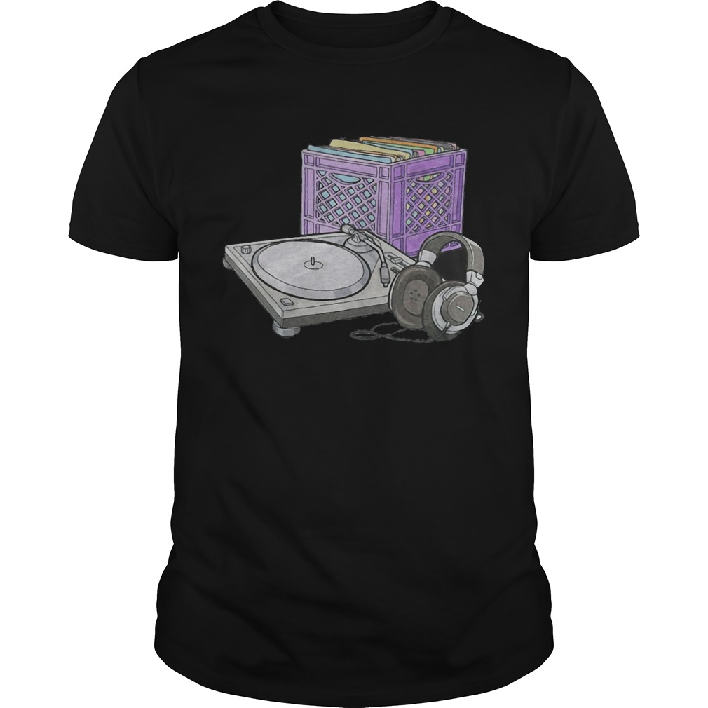 DJ Turntables Disk And Headphone shirt