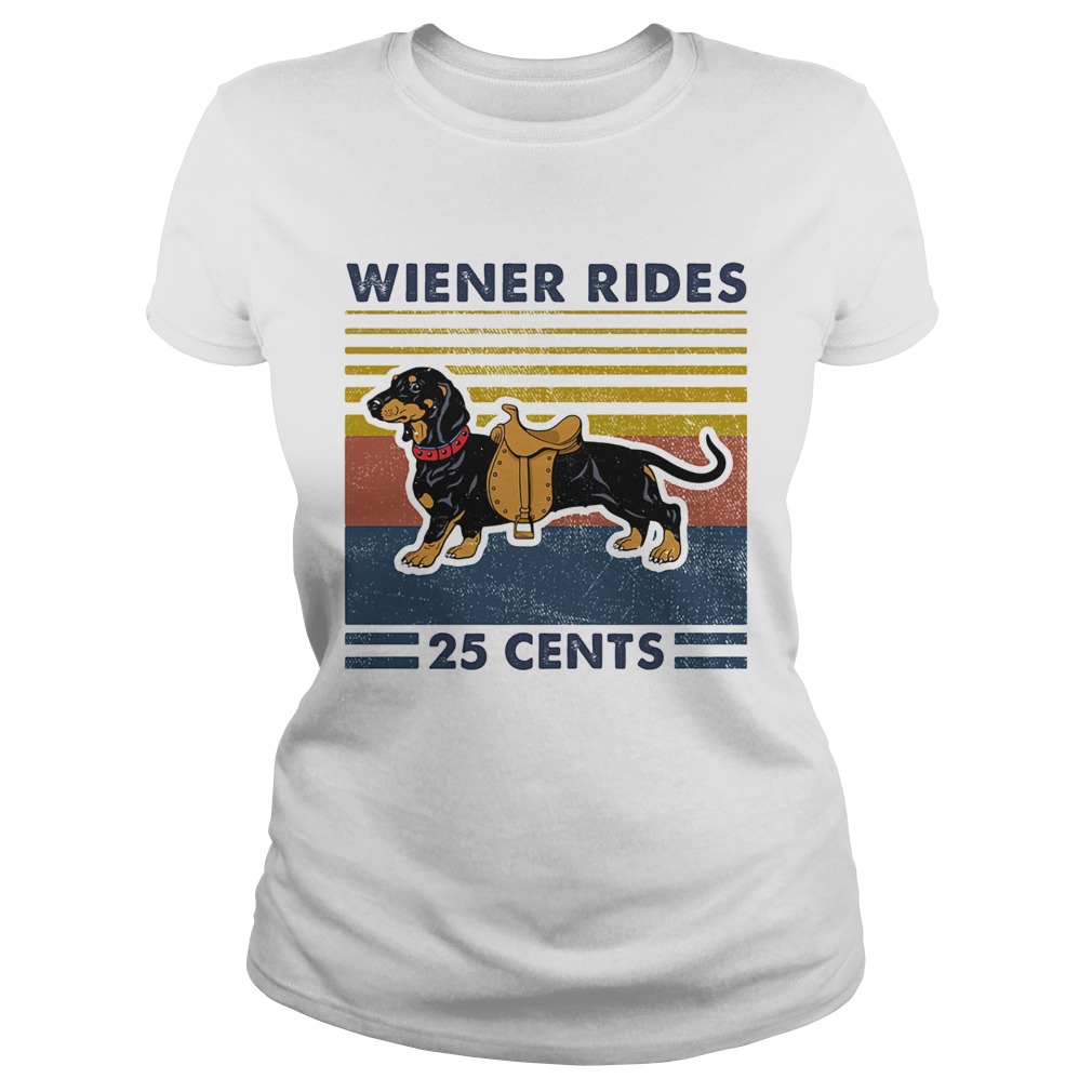 Dachshund wiener rides 25 cents vintage retro  Classic Ladies