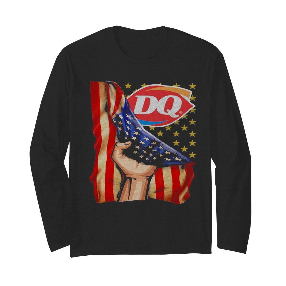 Dairy queen american flag independence day  Long Sleeved T-shirt 