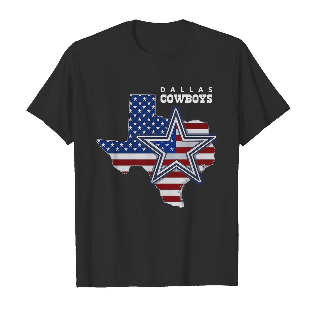 Dallas Cowboys American Map Flag  Classic Men's T-shirt