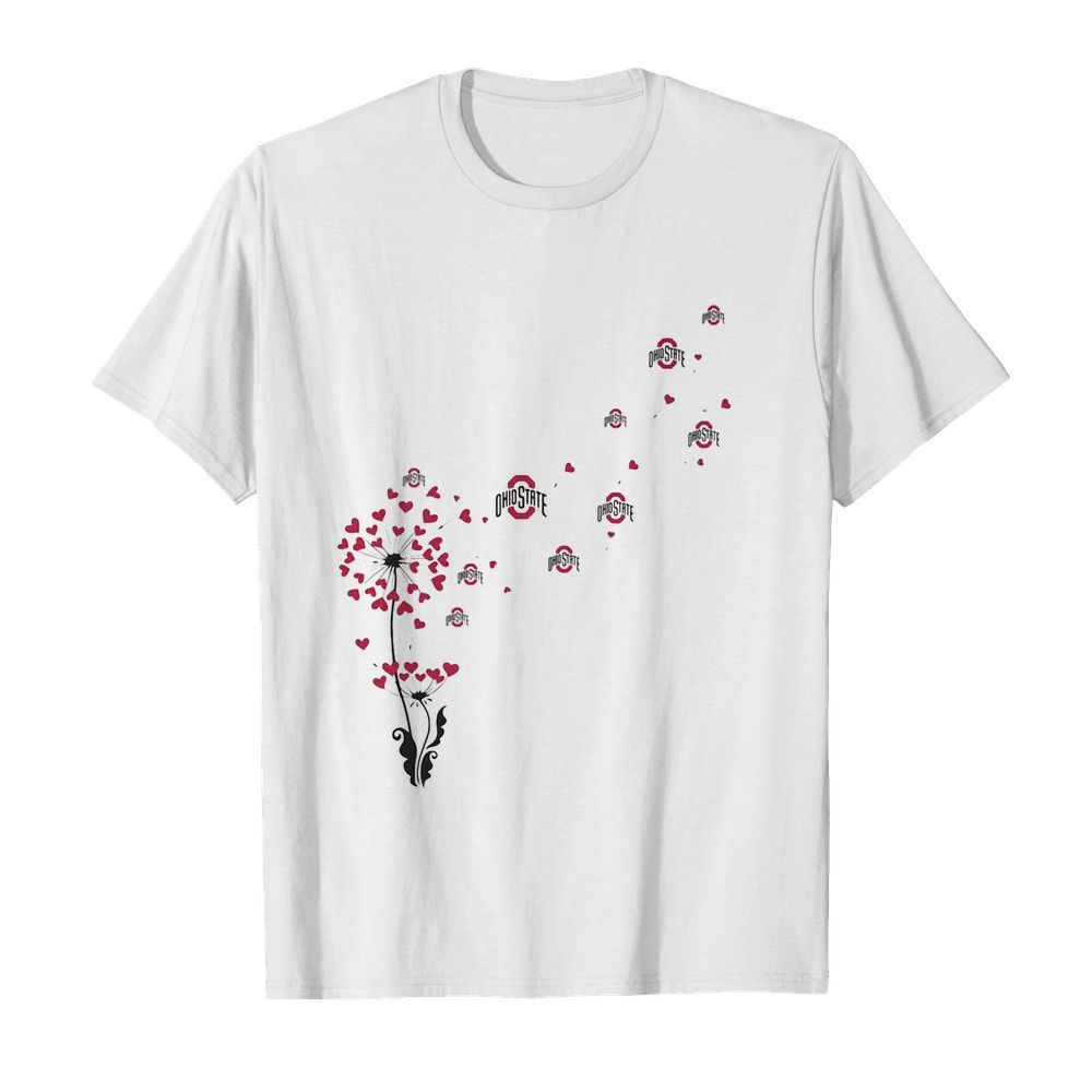 Dandelion flower ohio state buckeyes football shirt