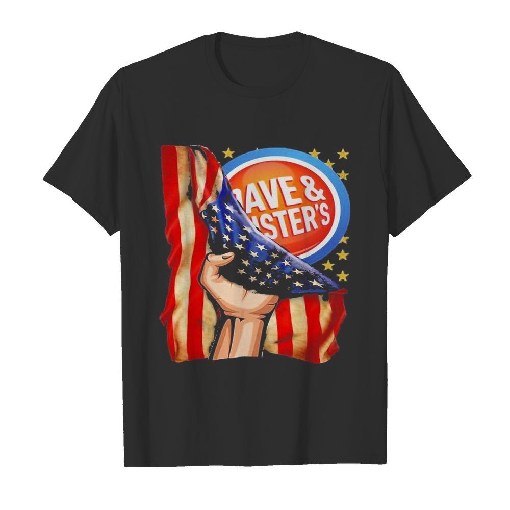 Dave and busters american flag independence day shirt