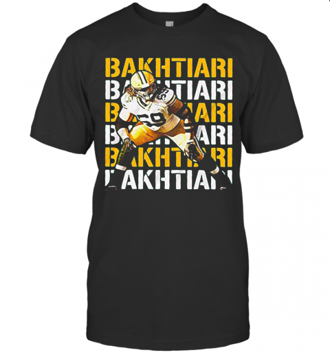 David Bakhtiari 69 Green Bay Packers Football Team T-Shirt