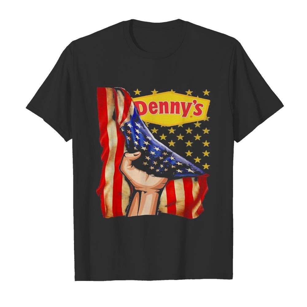 Denny’s american flag independence day shirt