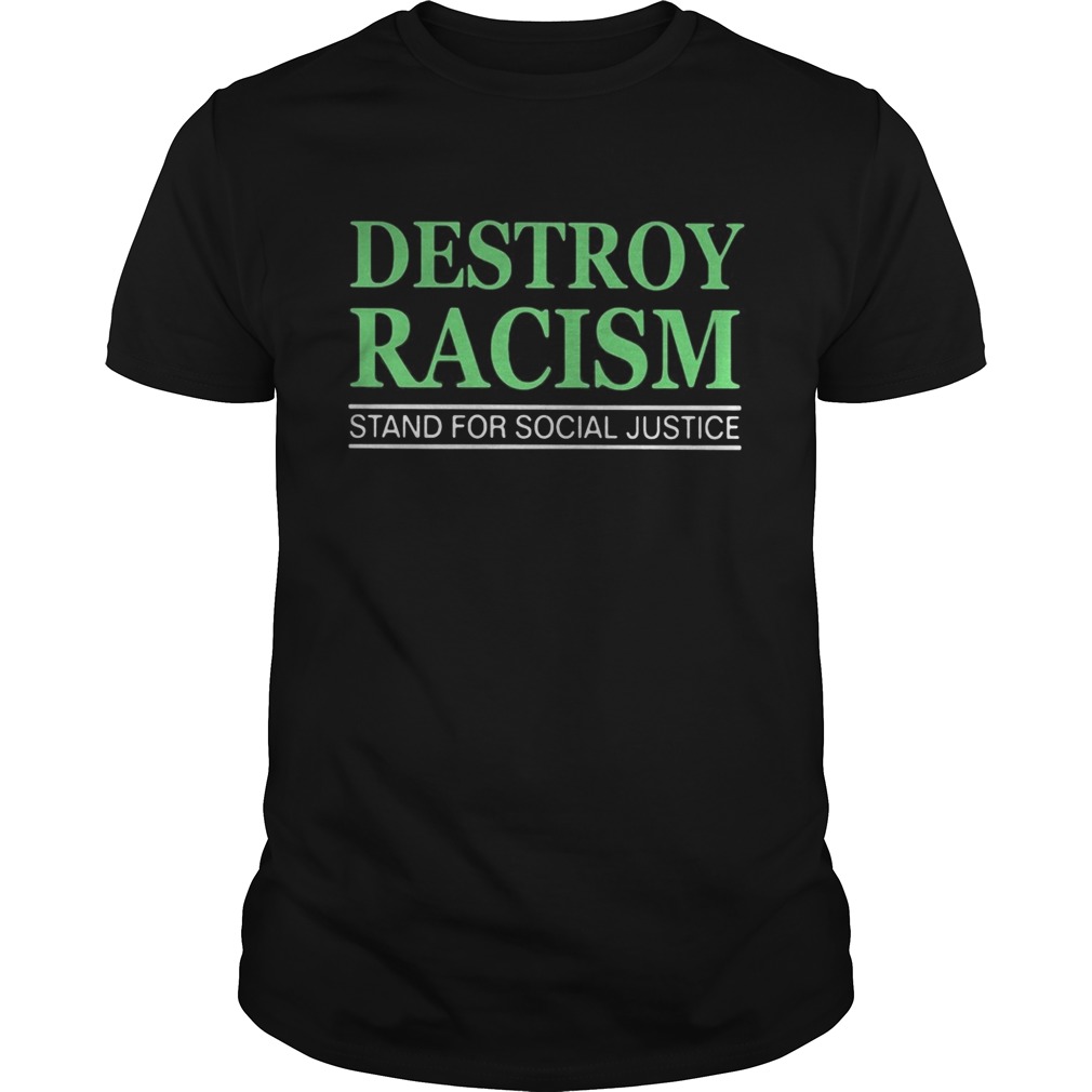 Destroy racism stand for social justice shirt