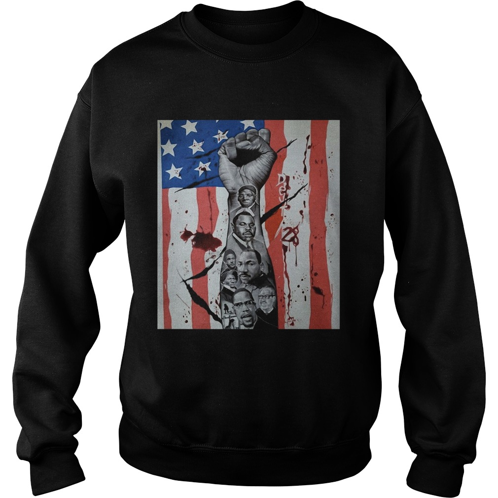 Deut 28 American Flag Black Lives Matter  Sweatshirt