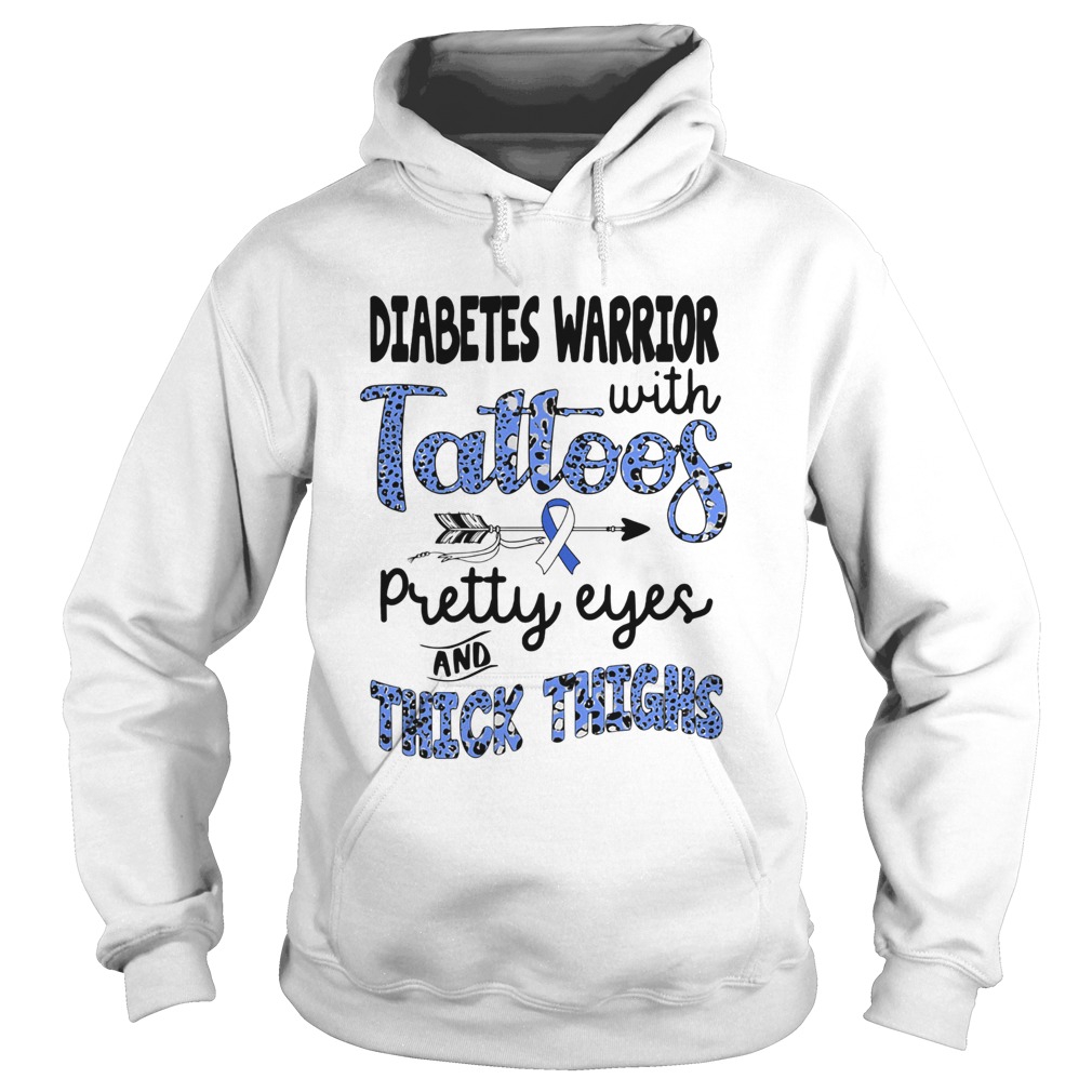 Diabetes warrior with tattoos pretty eyes and thick thighs  Hoodie