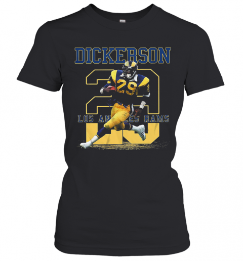 Dickerson 28 Los Angles Rams Team Football Player T-Shirt Classic Women's T-shirt