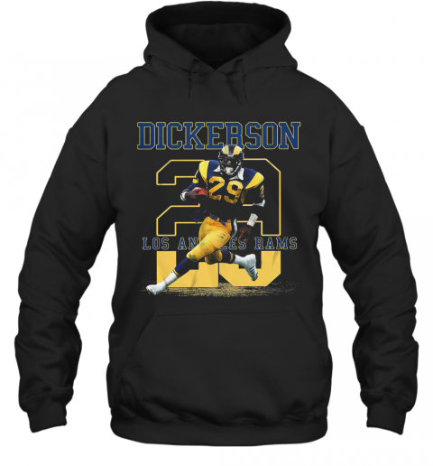 Dickerson 28 Los Angles Rams Team Football Player T-Shirt Unisex Hoodie