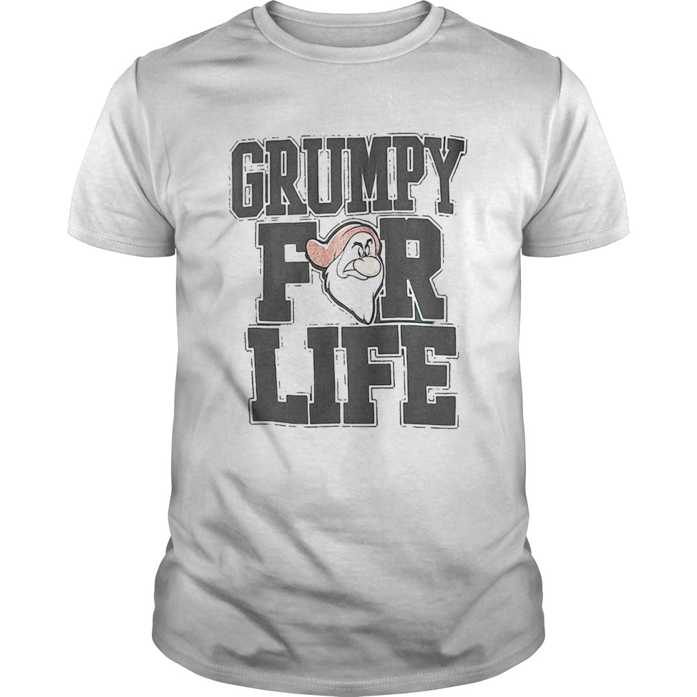 Disney adult dwarfs grumpy for life shirt