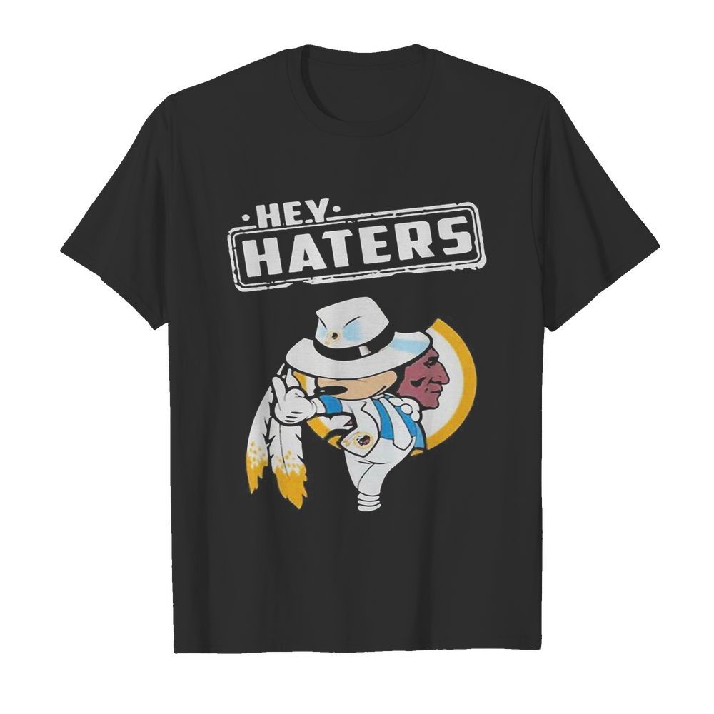 Disney mickey mousehey haters washington redskins football shirt