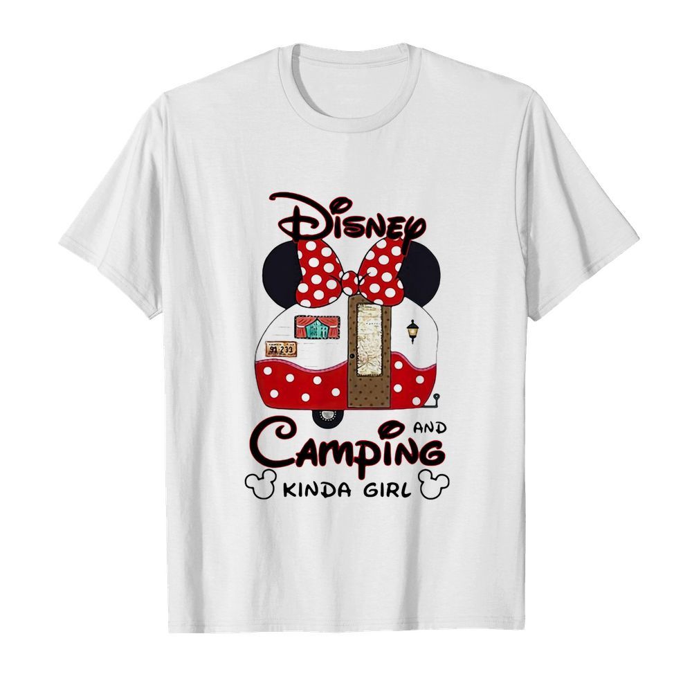 Disney minnie mouse and camping kinda girl shirt