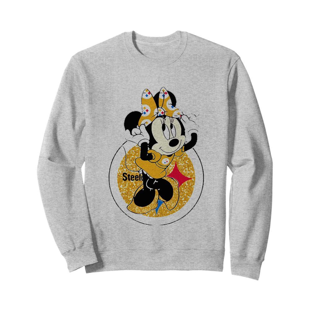 Disney minnie mouse pittsburgh steelers football  Unisex Sweatshirt