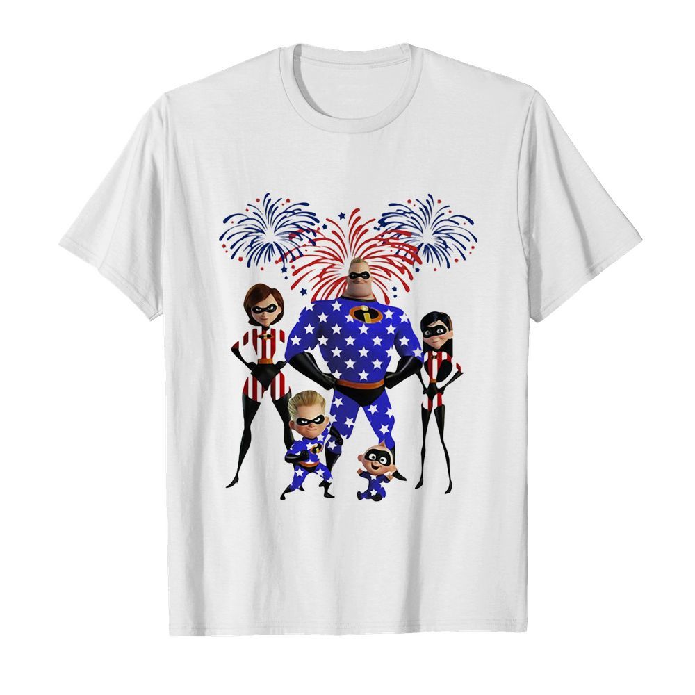 Disney mr. Incredible firework america 4th of july independence day shirt