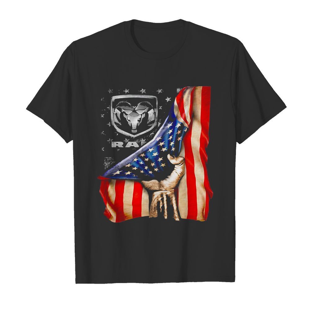 Dodge jeep ram logo american flag independence day  Classic Men's T-shirt