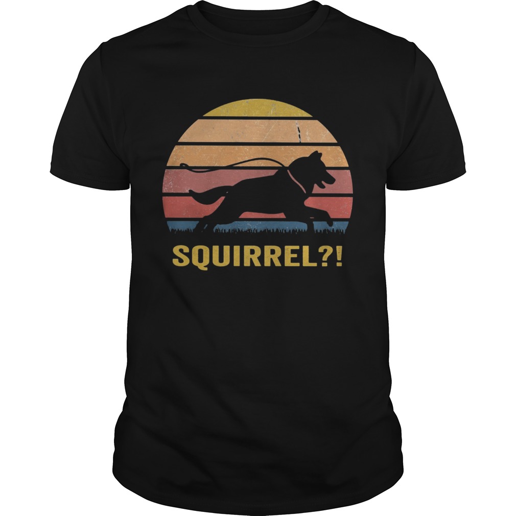 Dog squirrel vintage retro shirt