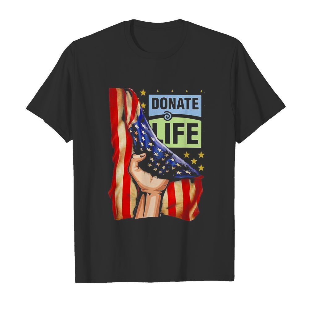 Donate life american flag independence day  Classic Men's T-shirt