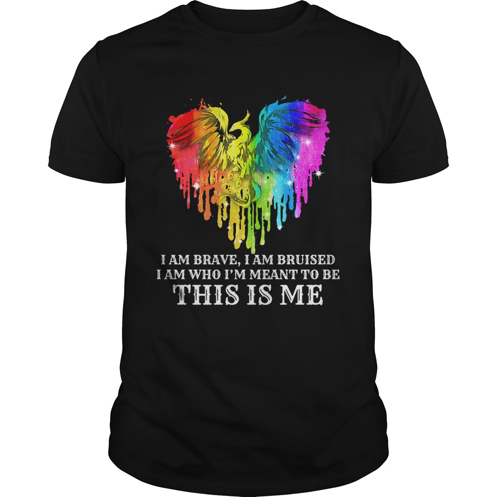 Dragon LGBT I am brave I am bruise I am who Im meant to be this is me shirt