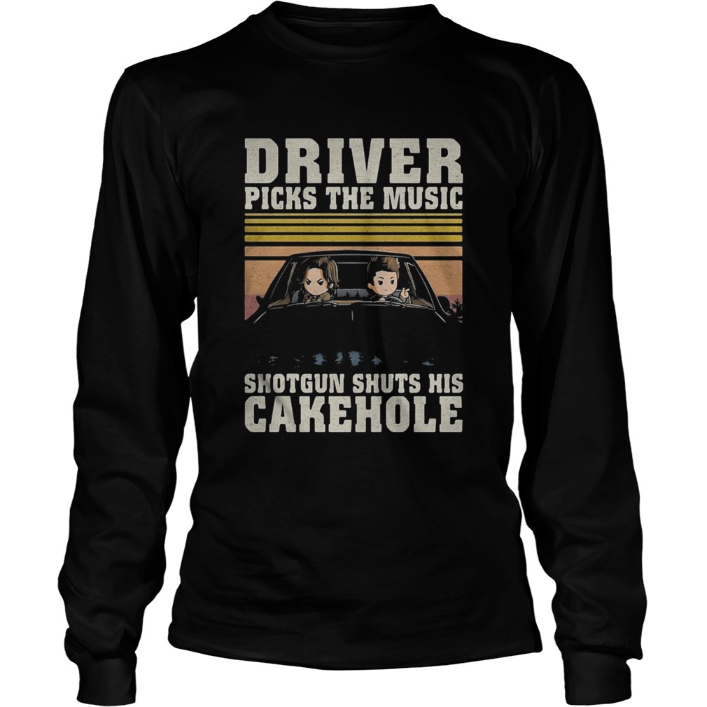 Driver picks the music shotgun shuts his cakehole  Long Sleeve