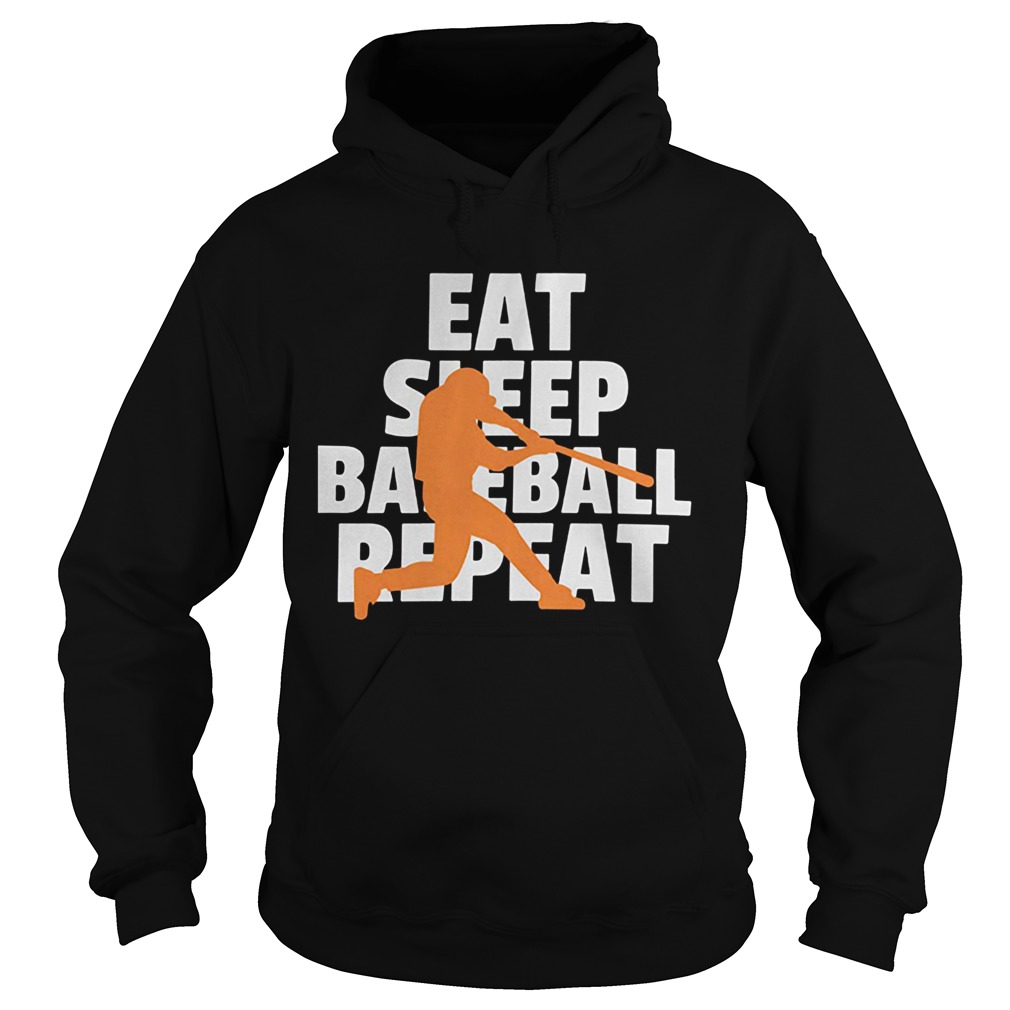 Eat sleep baseball repeat  Hoodie