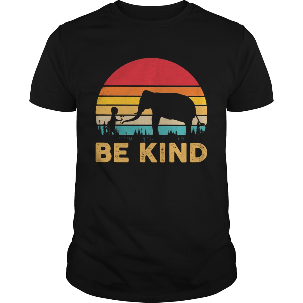 Elephant be kind vintage retro shirt