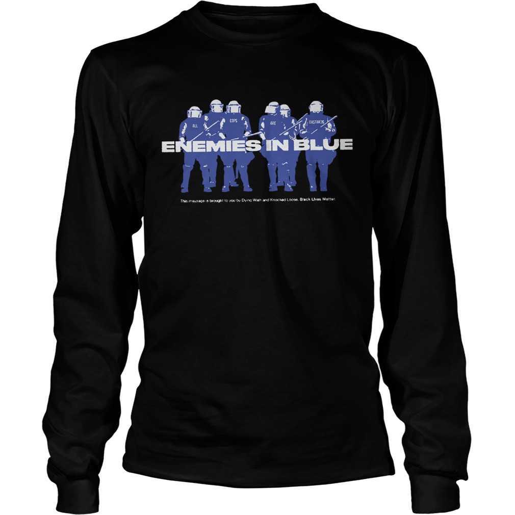 Enemies In Blue Relief  Long Sleeve