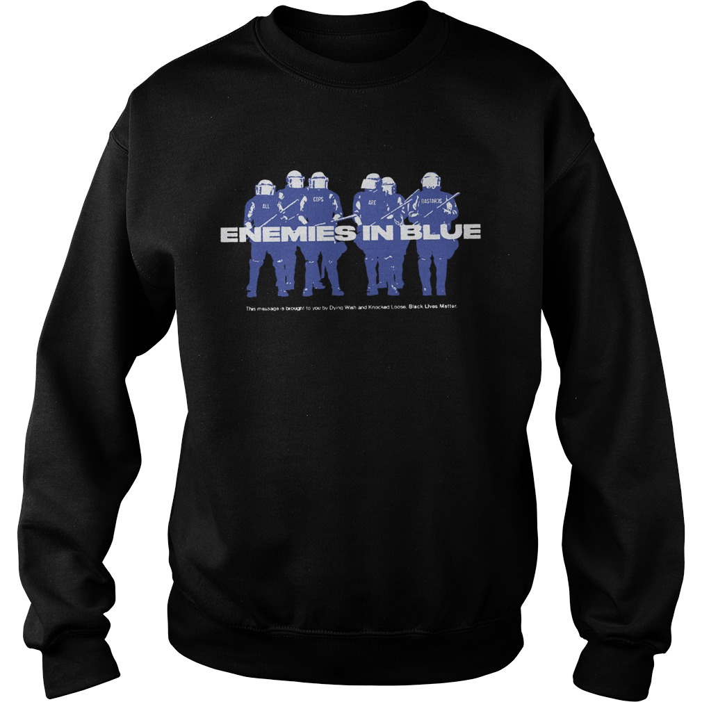 Enemies In Blue Relief  Sweatshirt