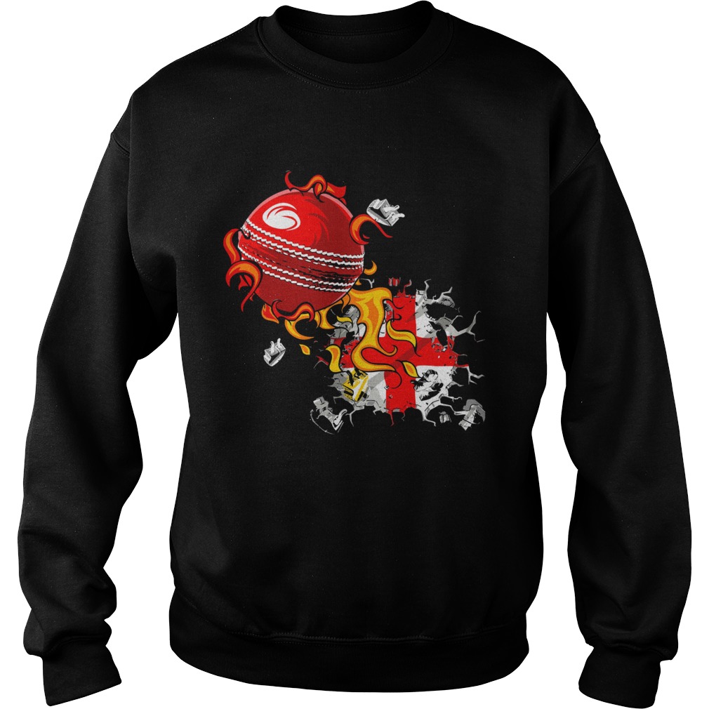 England flag rugby fire  Sweatshirt