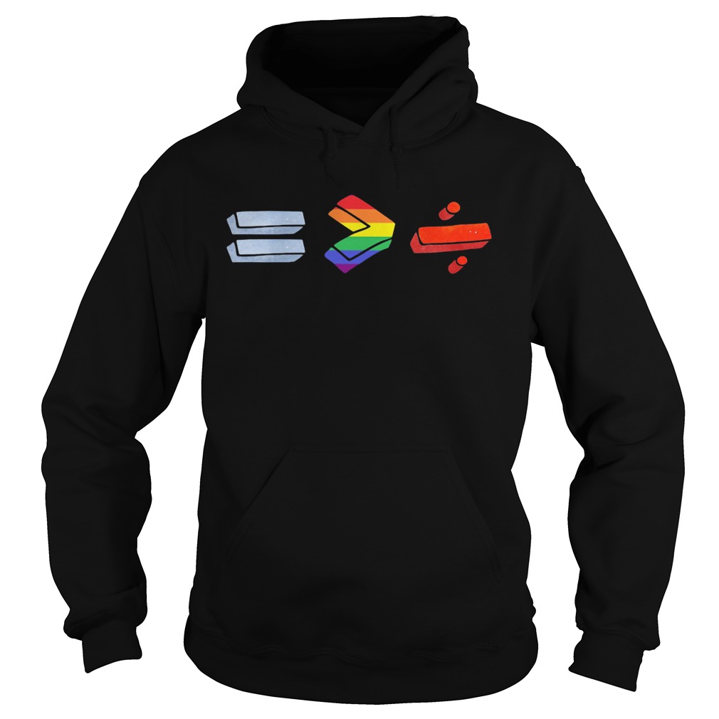 Equality bigger than division lgbt  Hoodie