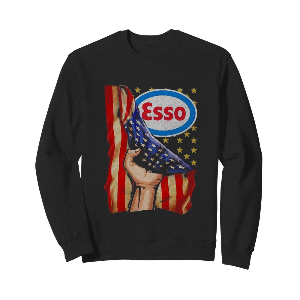 Esso american flag independence day  Unisex Sweatshirt