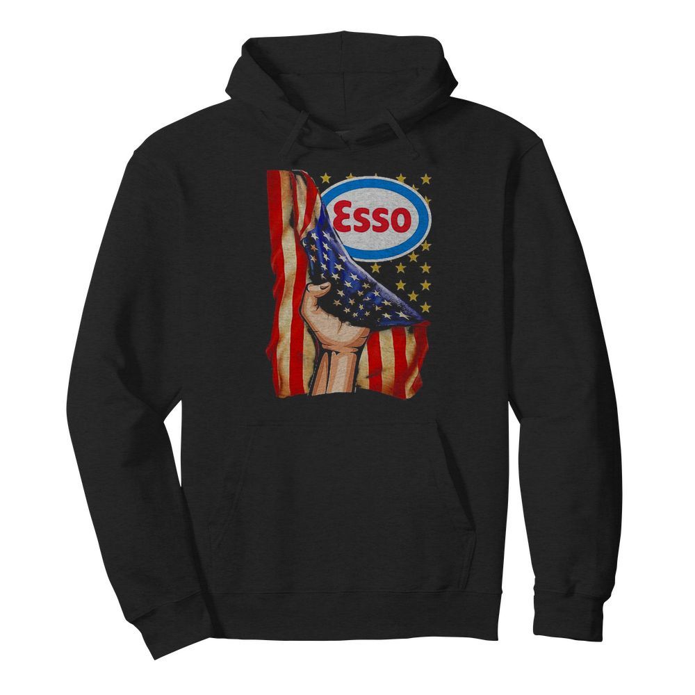 Esso american flag independence day  Unisex Hoodie