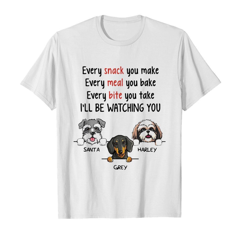 Every Snack You Make I’ll Be Watching You Santa Grey Harley shirt