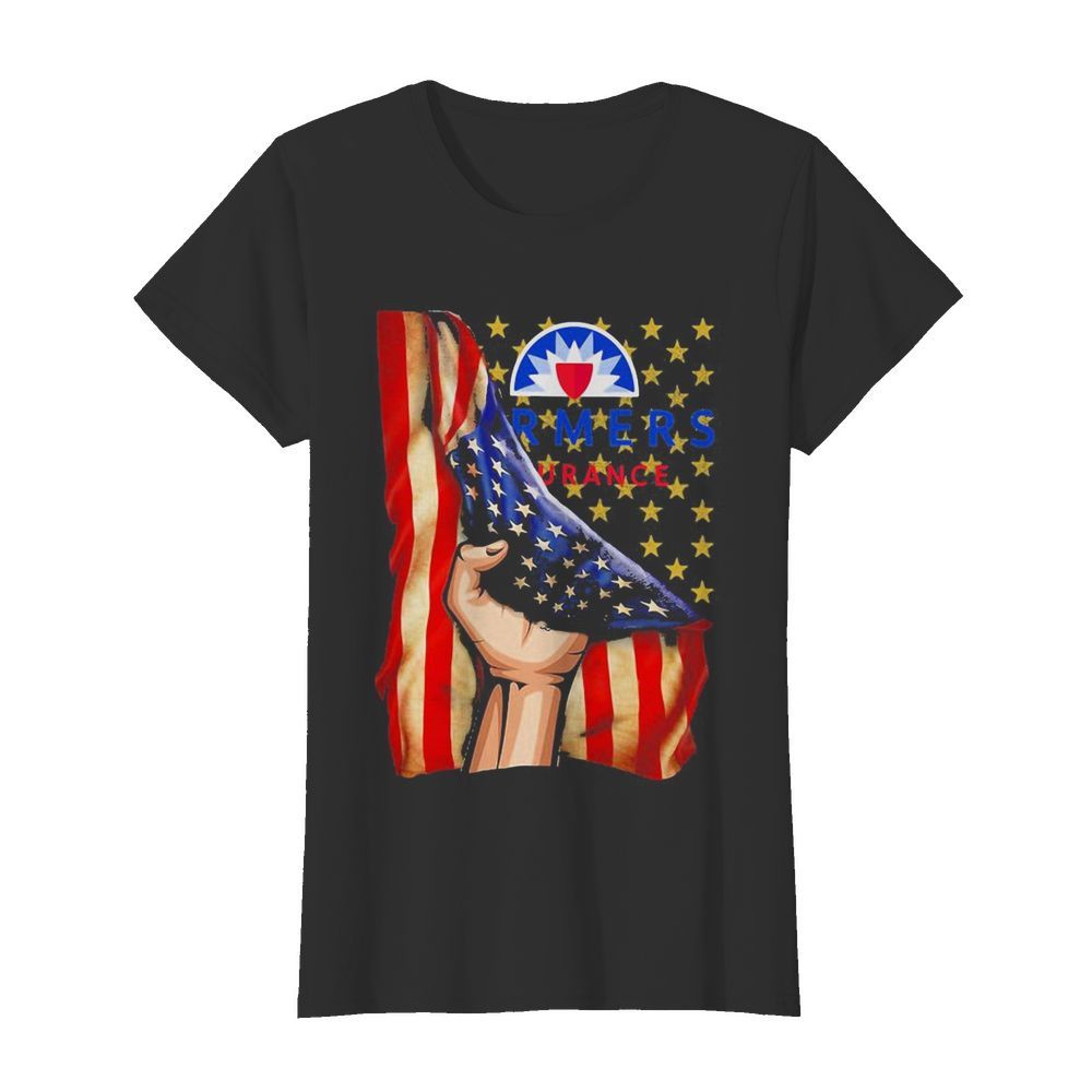 Farmers insurance american flag independence day  Classic Women's T-shirt